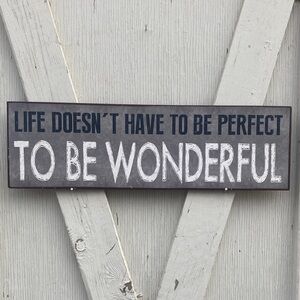 Inspirational metal wall plaque